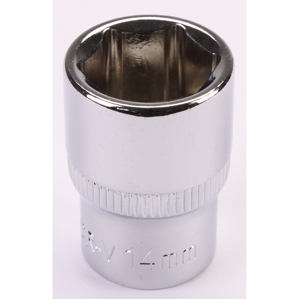 Sealey 3/8"Dr Socket 14mm (Mirror Finish)