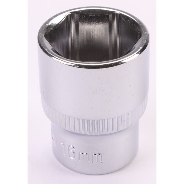 Sealey 3/8"Dr Socket 16mm (Mirror Finish)