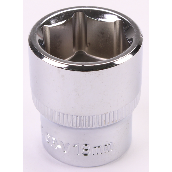 Sealey 3/8"Dr Socket 18mm (Mirror Finish)