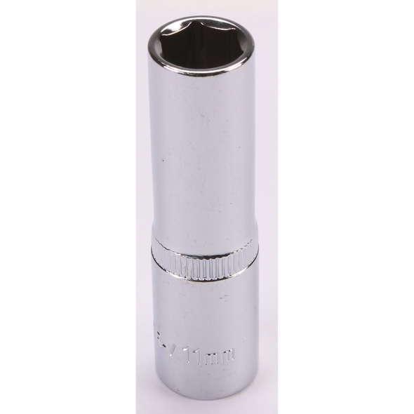 Sealey 3/8"Dr Deep Socket 11mm (Mirror Finish)