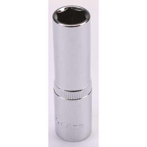 Sealey 3/8"Dr Deep Socket 11mm (Mirror Finish)
