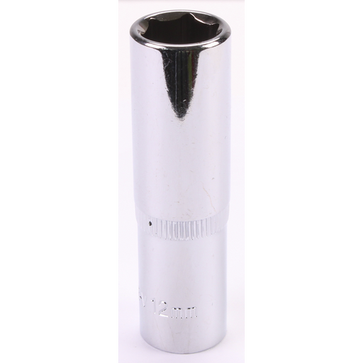 Sealey 3/8"Dr Deep Socket 12mm (Mirror Finish)