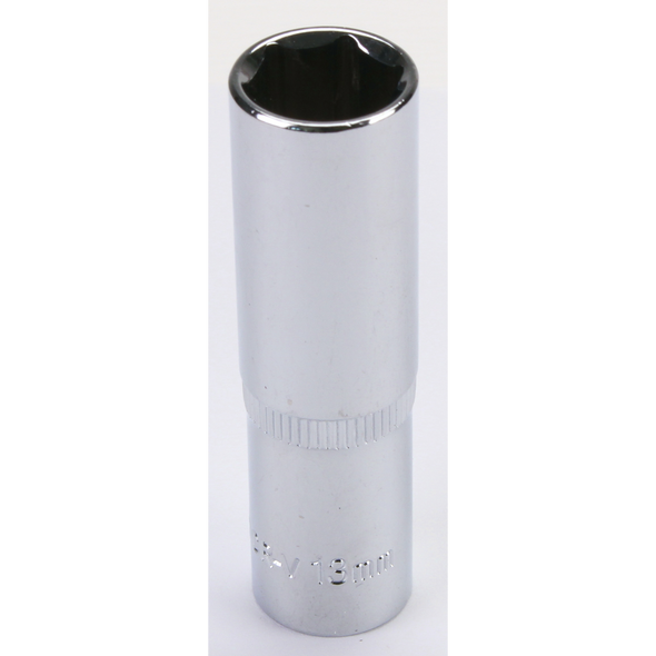 Sealey 3/8"Dr Deep Socket 13mm (Mirror Finish)