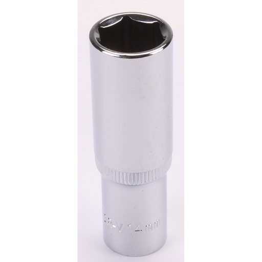 Sealey 3/8"Dr Deep Socket 14mm (Mirror Finish)