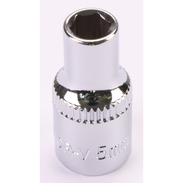 Sealey 1/4"Dr Socket 5mm (Mirror Finish)