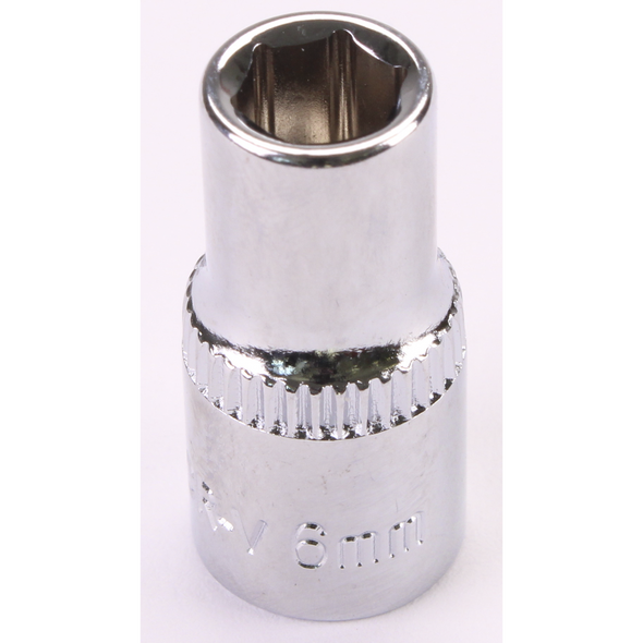Sealey 1/4"Dr Socket 6mm (Mirror Finish)