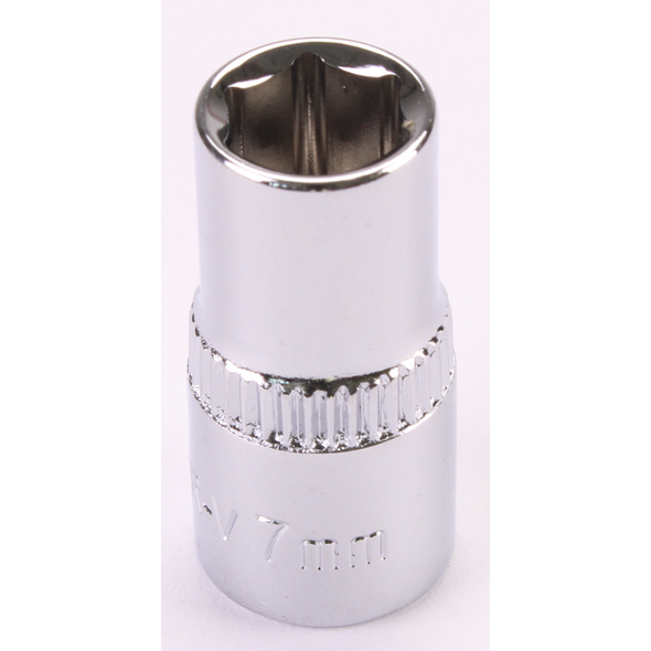 Sealey 1/4"Dr Socket 7mm (Mirror Finish)
