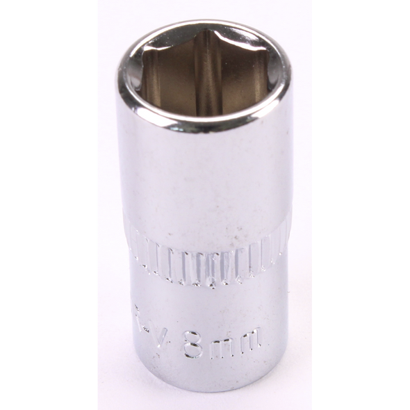Sealey 1/4"Dr Socket 8mm (Mirror Finish)