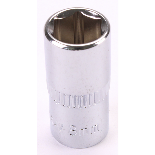 Sealey 1/4"Dr Socket 8mm (Mirror Finish)