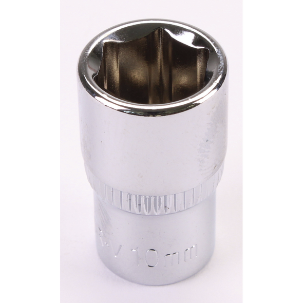 Sealey 1/4"Dr Socket 10mm (Mirror Finish)