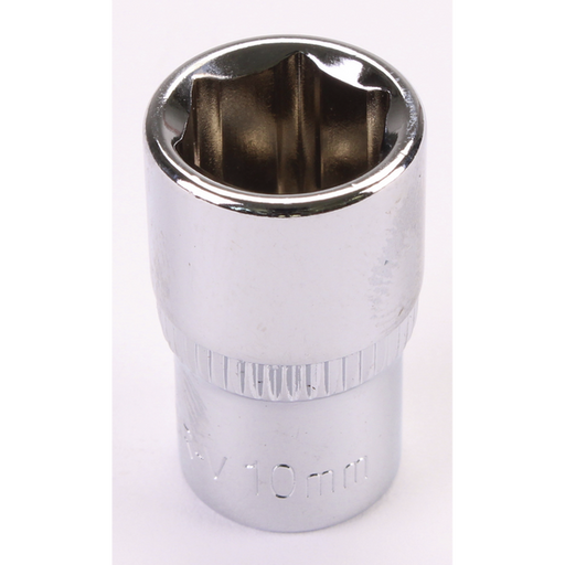 Sealey 1/4"Dr Socket 10mm (Mirror Finish)