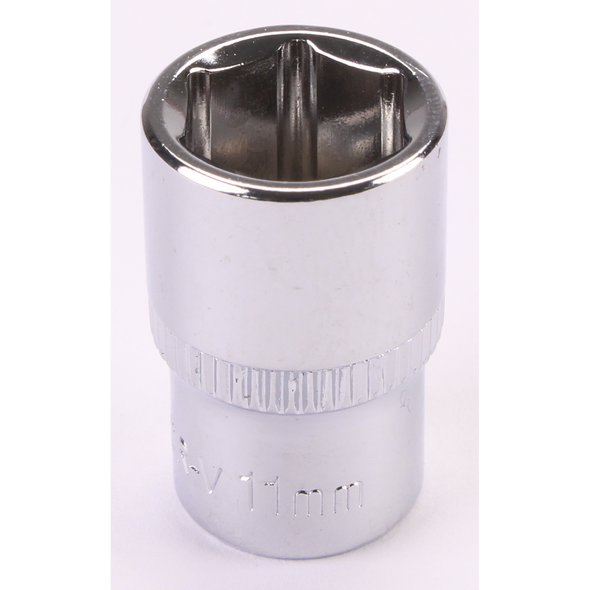 Sealey 1/4"Dr Socket 11mm (Mirror Finish)