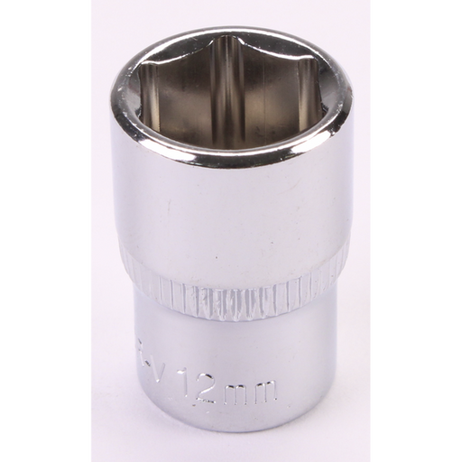Sealey 1/4"Dr Socket 12mm (Mirror Finish)