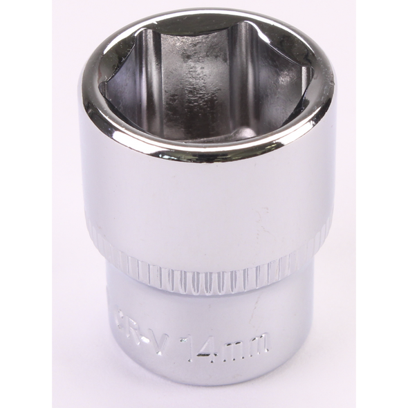 Sealey 1/4"Dr Socket 14mm (Mirror Finish)