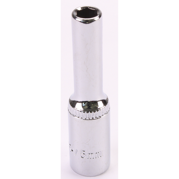 Sealey 1/4"Dr Deep Socket 5mm (Mirror Finish)
