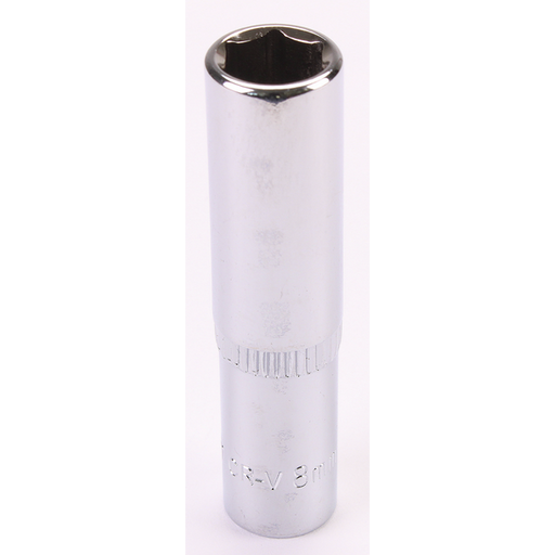 Sealey 1/4"Dr Deep Socket 8mm (Mirror Finish)