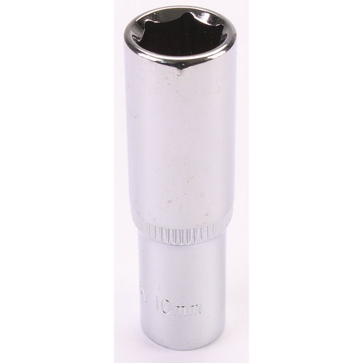 Sealey 1/4"Dr Deep Socket 10mm (Mirror Finish)