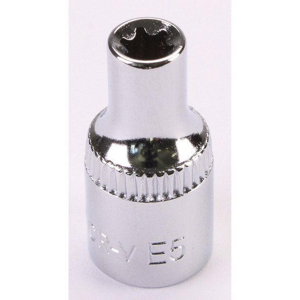 Sealey 1/4"Dr Trx-Star Socket (F) E5 (Mirror Finish)