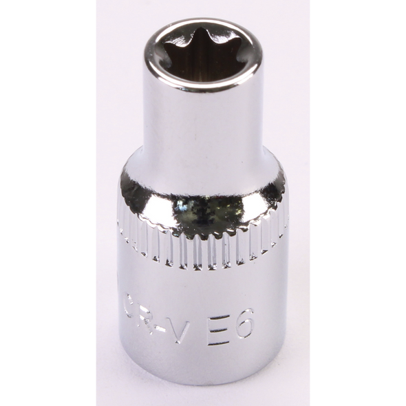 Sealey 1/4"Dr Trx-Star Socket (F) E6 (Mirror Finish)