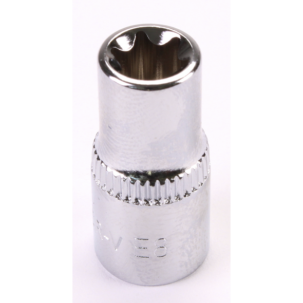 Sealey 1/4"Dr Trx-Star Socket (F) E8 (Mirror Finish)