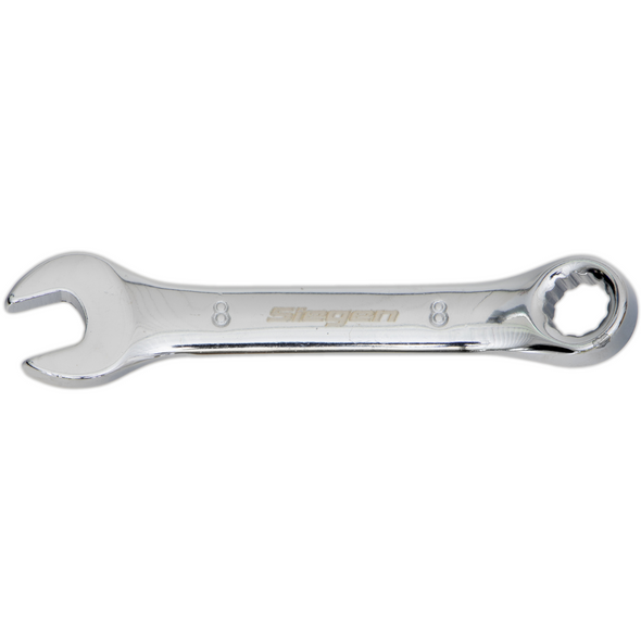 Sealey 12pt Open-End Stubby Ring Combination Wrench 8mm