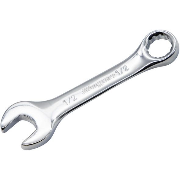 Sealey Stubby Combination Spanner 1/2" (Mirror Finish) 12pt