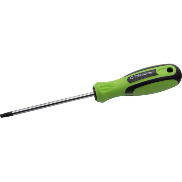 Sealey Trx-Star Screwdriver T25 x 100mml (Black/Green)