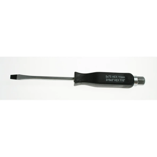 Sealey Screwdriver go-thr. slotted 5x75mm