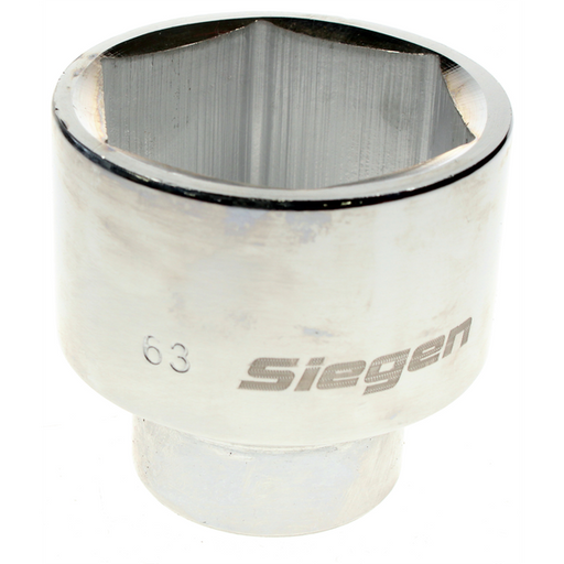 Sealey 1"sq dr socket 63mm (6pt) fully polished