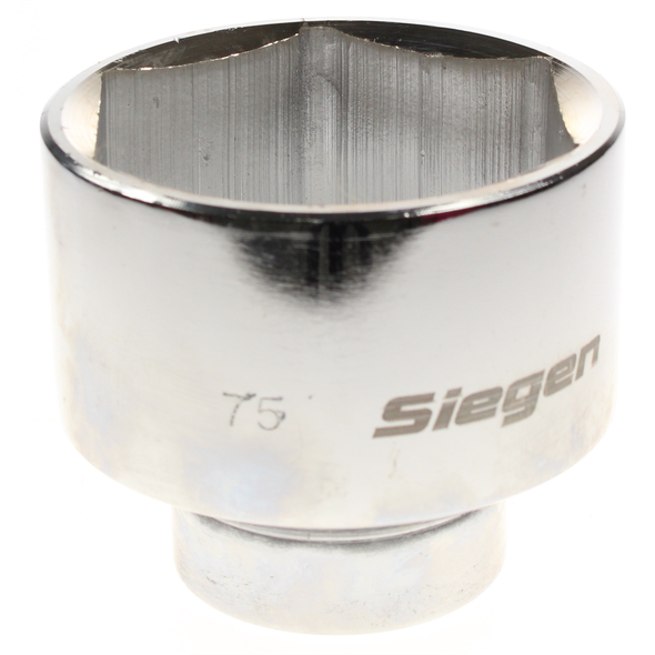 Sealey 1"sq dr socket 75mm (6pt) fully polished