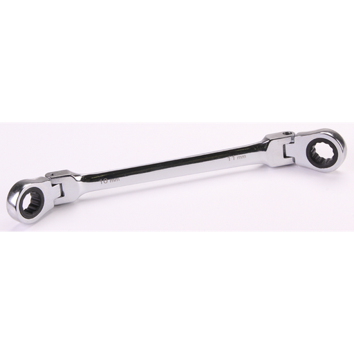 Sealey Flexi-Head Double Ring Spanner 10x11mm