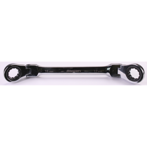 Sealey Flexi-Head Double Ring Spanner 16x17mm