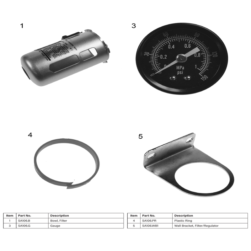 Sealey Wall bracket (filter/regulator)