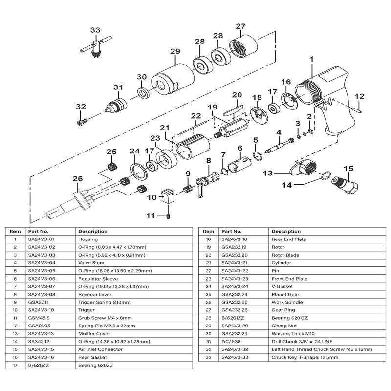 Sealey Rear Gasket