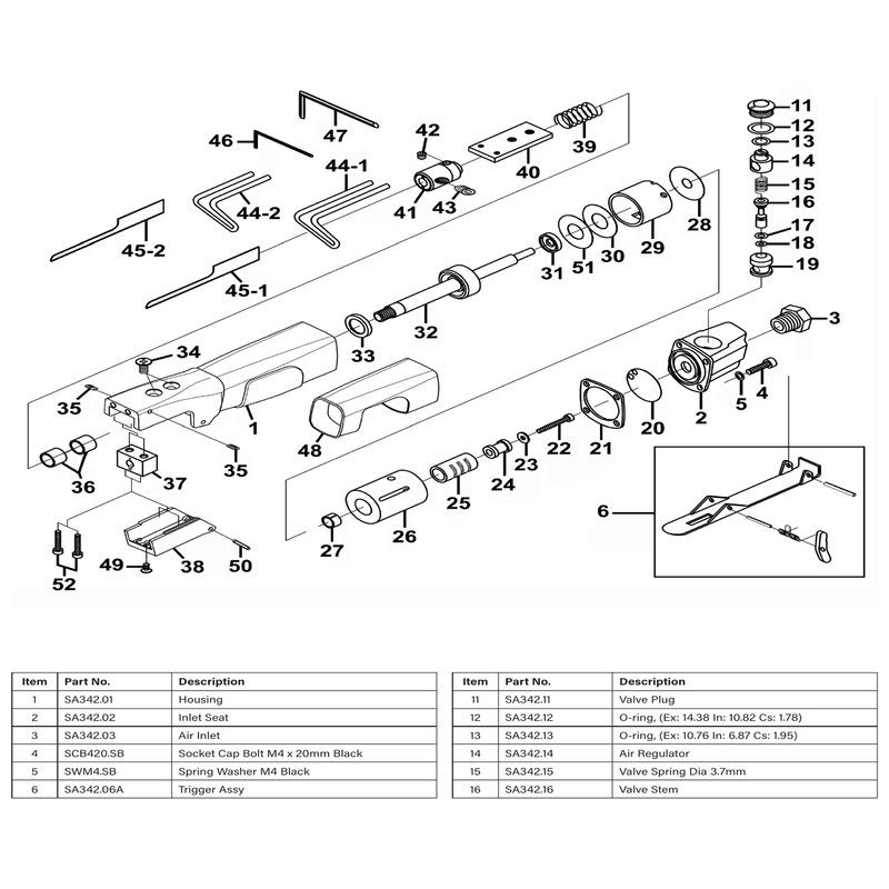 Sealey Grub screw m5x3.8 (single)