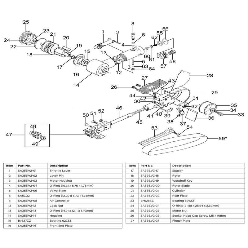 Sealey Bearing 686-rs