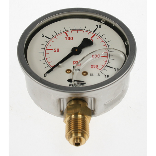 Sealey Pressure gauge 230psi 68mm od btm fitting