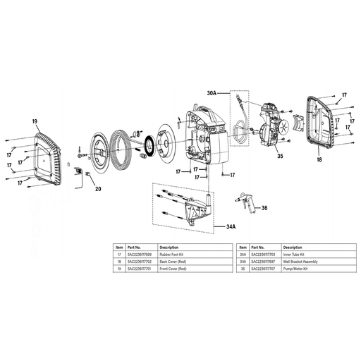 Sealey Wall Bracket Assembly