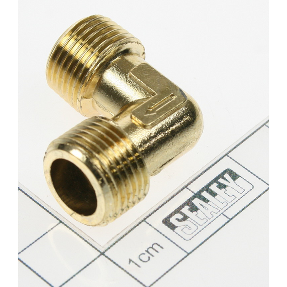 Sealey Elbow 1/4"bsp male- 1/4"bsp male