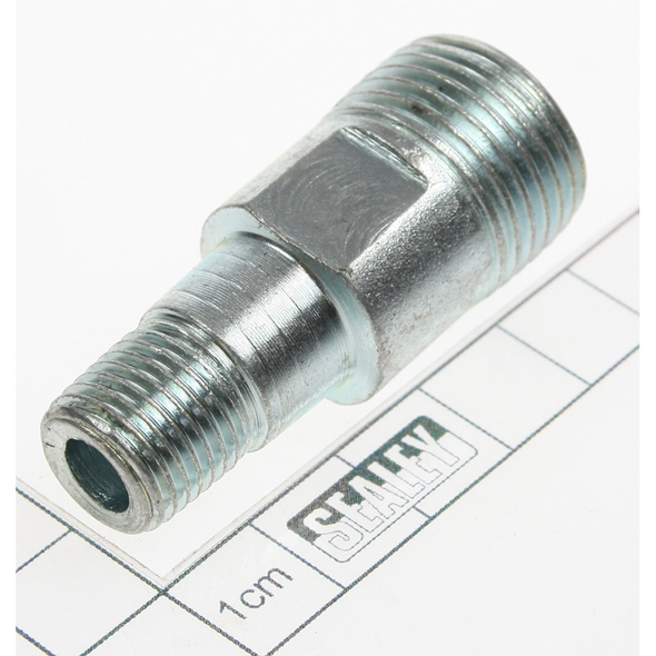 Sealey Adaptor 1/4"bsp male-1/2"bsp male l;50mm
