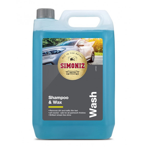 Simoniz Shampoo & Wax - 5 Litre PH Neutral Car Care
