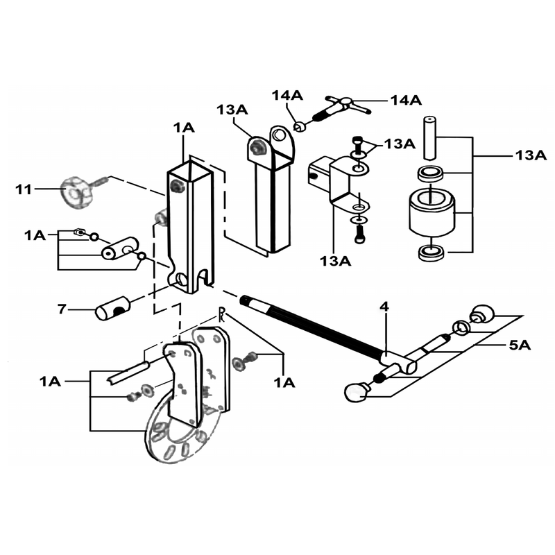 Sealey Handle Assembly (for Lead Screw)