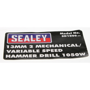 Sealey Label, l/h side