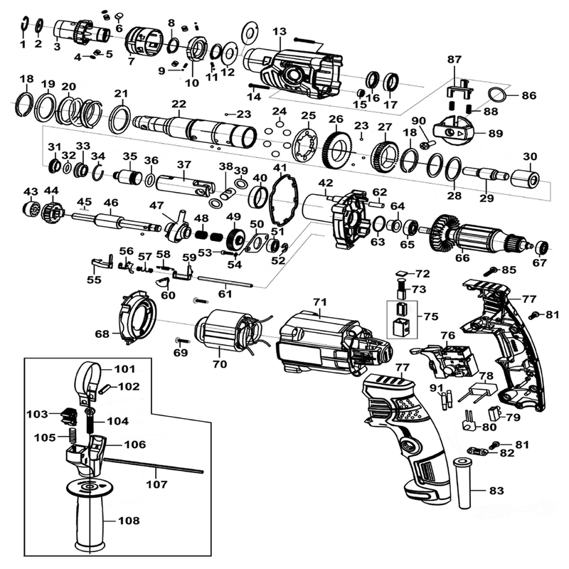 Sealey Auxiliary Handle Spring