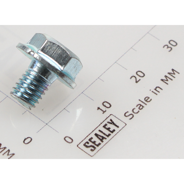 Sealey Hex head flange bolt m6x8 single