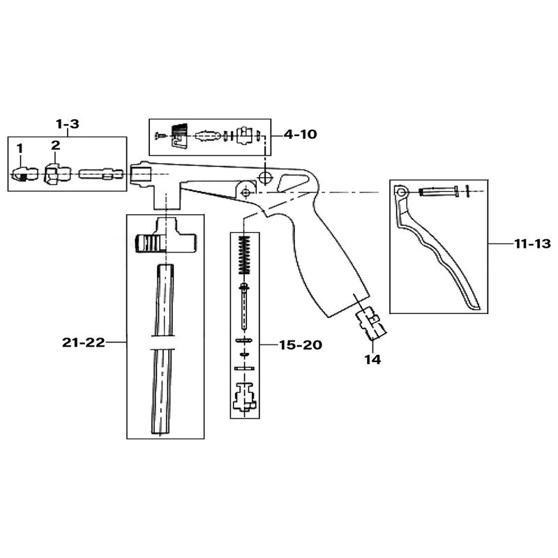 Sealey Air nozzle set