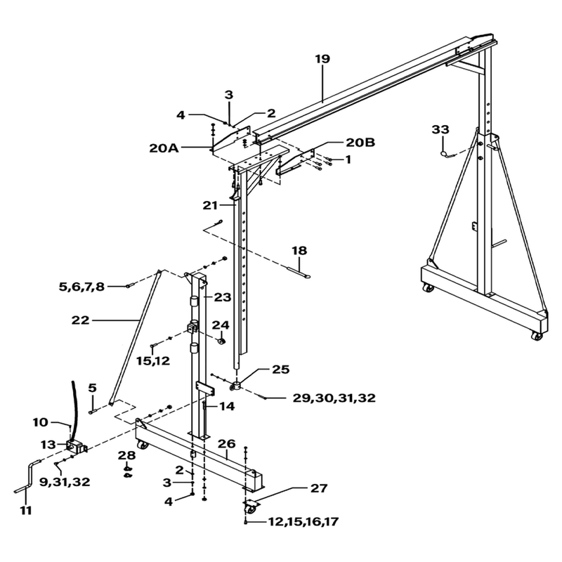 Sealey Outer Vertical Post