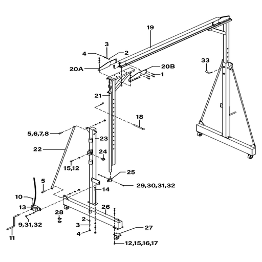 Sealey Outer Vertical Post