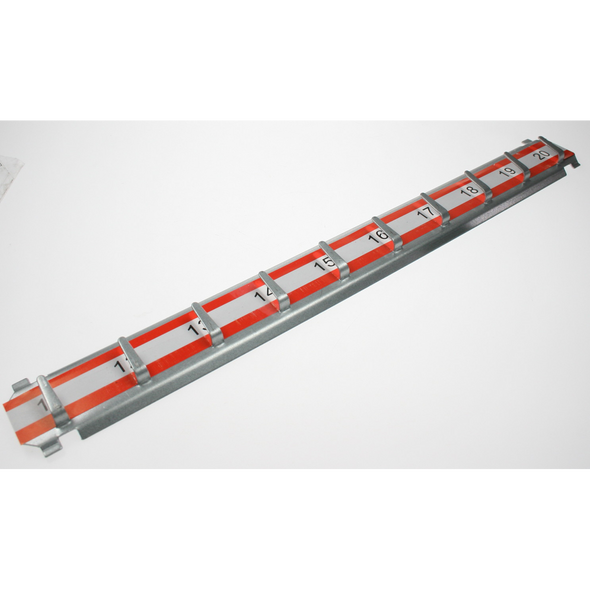 Sealey Numbered bars 10 hooks (11-20) 'red'