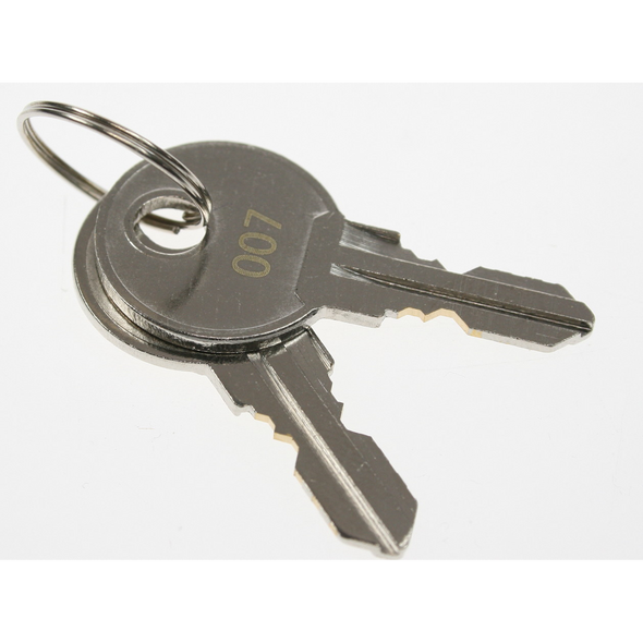 Sealey Spare keys for skc50 (no.007) (set of 2 keys)